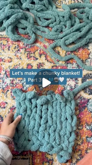 Handmade By Gi on Instagram: "PART 3 - How to finish off a chunky knit blanket 🦋💫 #knitting #chunkyknitblanket #blanket #diy #howto #diyproject #knit" Wool Blankets Diy, Braid Blanket, Knot Blanket, Knit Baby Shoes, Arm Knitting Blanket, Finger Crochet, Chunky Crochet Blanket, Hand Knit Blanket, My Lover