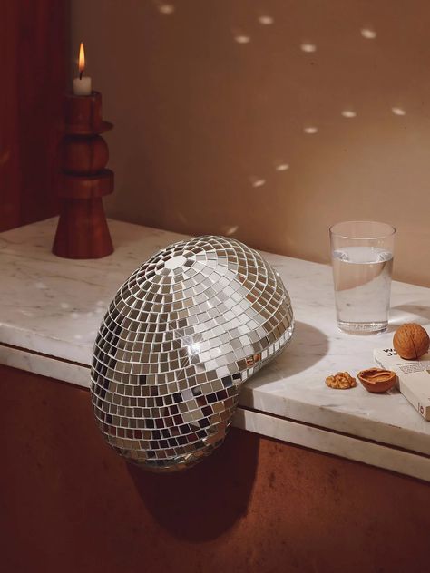 Quelle Fête Mini | ROTGANZEN Bartender Branding, Melting Disco Ball, Collaborative Furniture, Ball Sculpture, New Year's Party, Deco Luminaire, Disco Fever, Magic Mirror, Design Movements