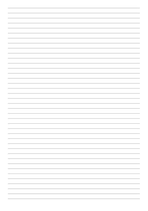 Printable Lined Paper Template with 5 mm line height. Choose page size and download for free. Line height: 5 mm Line weight: 0.2 mm Line color: gray No vertical margin  #linedpapertemplate #writing #linedpaper #plannerobsessed #Printable Writing Page Template, Goodnotes Lined Paper, Line Pages For Writing, Lined Letter Paper Printable, Goodnotes Lined Paper Template, A5 Lined Paper Printable Free, Free Printable Stationery Paper No Lines, Lined Paper Template Free Printable, Paper Lines Free Printable