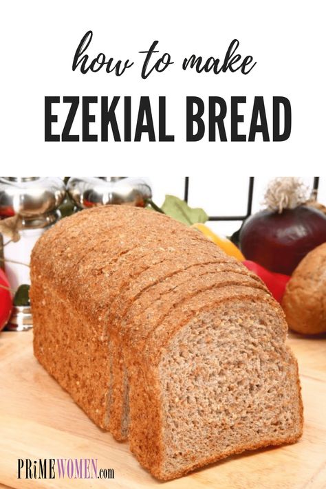 Eziekel Bread Recipe, Ezequiel Bread Recipe, Barely Bread Recipe, Ezekial Bread Recipes, Gluten Free Ezekiel Bread Recipe, Ancient Grains Bread Recipe, Flourless Bread Recipes, Sprouted Wheat Bread Machine Recipe, Biblical Bread Recipe