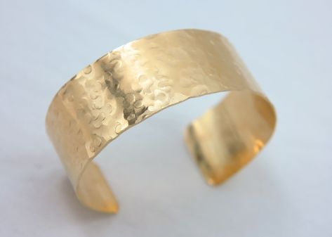 Old Forge, Champagne Bubbles, Rustic Cuff, Sterling Silver Stacking Rings, Wide Cuff Bracelets, Wide Bracelet, Gold Bracelet Cuff, Hammered Gold, Gold Cuffs