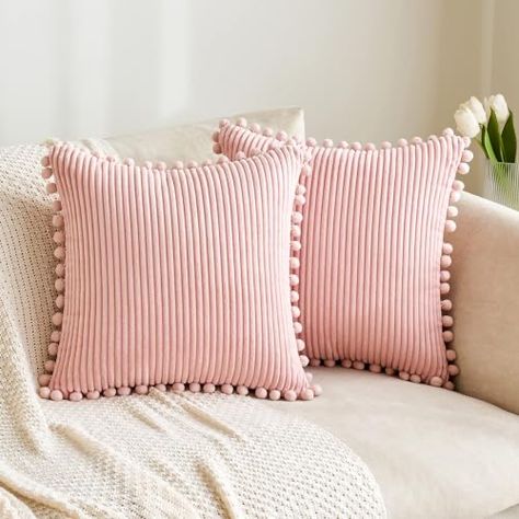 Handmade Cabinets, Pink Dorm, Pink Pillow Covers, Pink Throws, Pink Throw Pillows, Pink Pillows, Girl Beds, Throw Pillows Bed, Sofa Bedroom