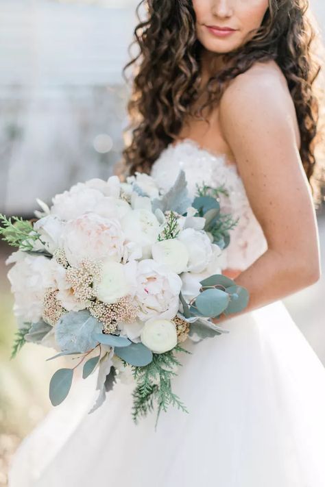 Winter Night Wedding, Bouquets Peonies, Midsummer Nights Dream Wedding, Bouquet Green, Rice Flower, Bridal Bouquet Peonies, Flower Peony, Devon Wedding, Maryland Wedding Venues