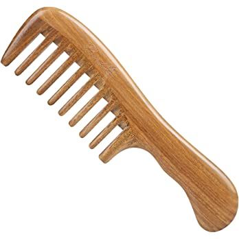 Breezelike Sandalwood Hair Comb - No Static Wooden Wide Tooth Comb - Handmade Natural Aroma Wood Detangling Comb : Amazon.ca: Health & Personal Care Silver Wedding Hair Accessories, Comb For Curly Hair, Geometric Photography, Detangling Comb, Stop Hair Breakage, Decorative Hair Combs, Wood Comb, Beautiful Hair Accessories, Wooden Comb