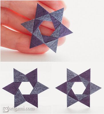 Origami Maniacs: Origami Hex Star by Maria Sinayskaya Origami Kutu, Origami Paper Folding, Origami Star Box, Origami Star, Origami Bookmark, Origami For Beginners, Origami Fish, Fabric Origami, Origami Love