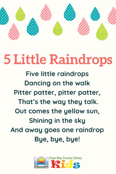 Farm Storytime, Daycare Inspiration, Rhyming Poems For Kids, Poem For Kids, Toddler Songs, Preschool Poems, Nursery Rhymes Poems, Weather Song, Nursery Rhymes Lyrics