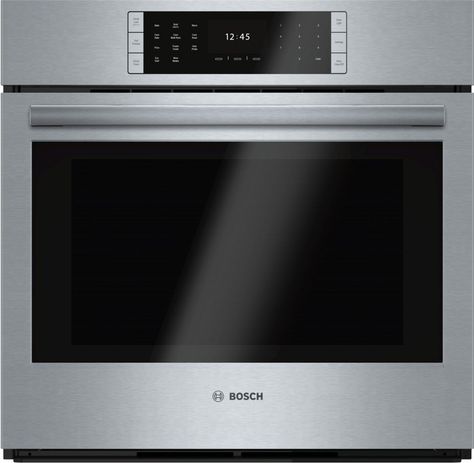 30" Single Wall Oven, HBLP451UC, Stainless Steel - Benchmark® - HBLP451UC | BOSCH Bosch Oven, Oven Fan, Convection Wall Oven, Cleaning Oven Racks, Wall Ovens, Self Cleaning Ovens, Convection Cooking, Electric Wall Oven, Single Wall Oven