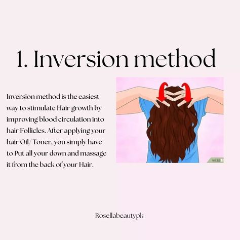 💆How to properly massage your Scalp💆 Read the caption carefully, All these methods are proven and approved from my side too✨ 1. Inversion method: Personally, I love this method because it is the most easiest way to massage your scalp properly. after putting it down, You just have to massage your back of your head and apply gentle pressure on your scalp, The relaxation you feel when you do that is totally worth it💆 2. Scalp over skull method: There is limited scientific evidence about this... Inversion Method, Stimulate Hair Growth, Improve Blood Circulation, Hair Follicle, Blood Circulation, My Side, Hair Oil, Your Back, Your Head