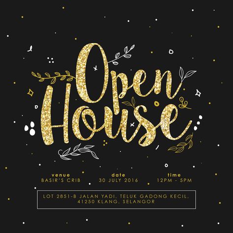 Open House Invitation on Behance Open House Invitations, Top Business Books, Open House Invitation, Birthday Posters, Email Invitation, Happy Birthday Posters, Invitation Card Template, Birthday Poster, Invitation Card Design