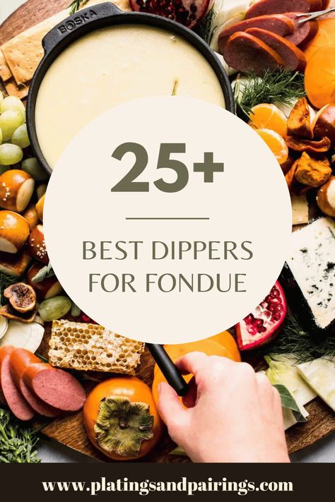 Wondering what to serve with fondue? I've got loads of ideas for the best dippers so that you can enjoy an easy fondue night at home! Fondue Night At Home, Fondue Dinner Party, Cheese Fondue Dippers, Cheese Fondue Party, Oil Fondue, Best Cheese Fondue, Fondue Dippers, Cheese Dippers, Easy Fondue