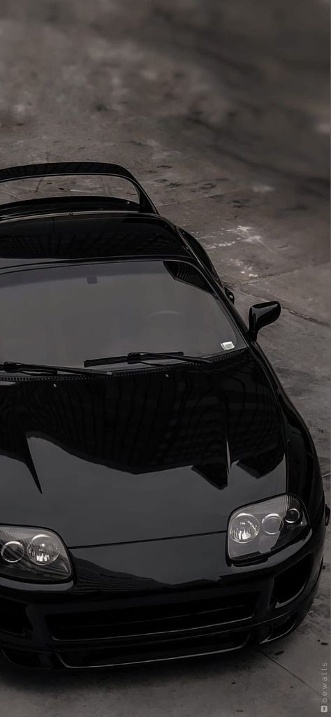 Black Car Wallpaper, Kereta Sport, Sepeda Fixie, Quotes Car, تويوتا لاند كروزر, Mobil Mustang, Mobil Futuristik, Toyota Supra Mk4, Mobil Drift