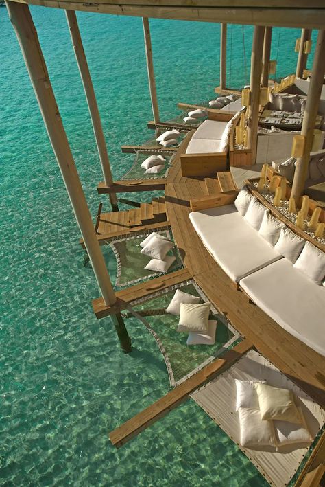 Beach Resort Design, Soneva Jani, Floating Architecture, Luxury Beach Resorts, Resort Architecture, Maldives Resort, Resort Design, Wellness Retreats, Mind Body And Spirit