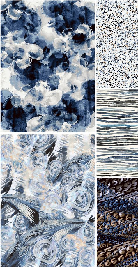 From The Textile Design Lab: Chelsea’s Challenge – “Tidal Beachcomber” Collections – Pattern Observer Clay Stamps, Design Textile, Beach Combing, Design Lab, Art Business, Last Month, Textile Patterns, Surface Pattern Design, Textile Prints