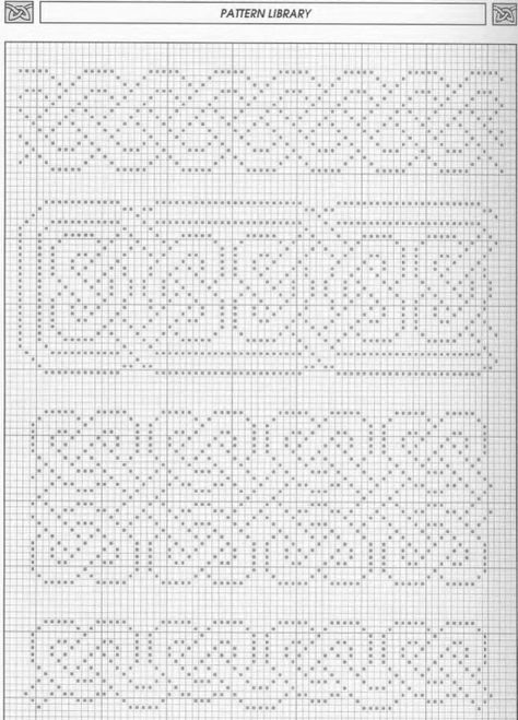 Celtic Knitting Charts, Celtic Motifs, Corak Sulaman, Celtic Cross Stitch, Cross Stitch Border Pattern, Blackwork Embroidery, Celtic Patterns, Cross Stitch Bookmarks, Cross Stitch Borders