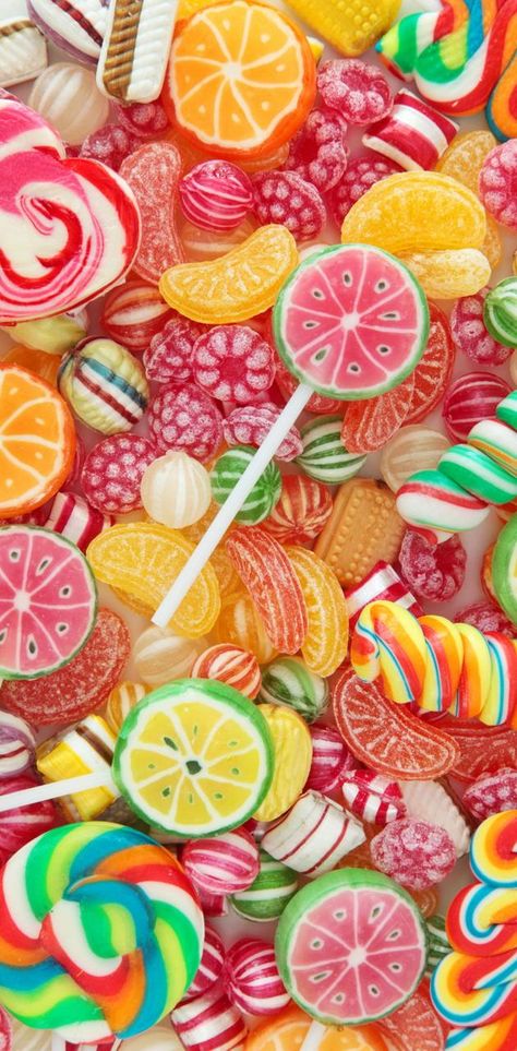 Candy Wallpaper, Candy Photography, Candy Background, Candy Pictures, Popular Candy, Fruits Images, Candy Art, Food Wallpaper, Colorful Candy