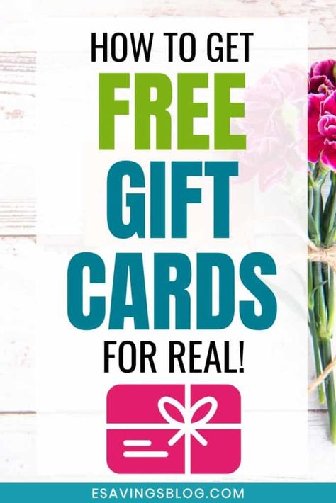 Free Gift Cards? Yes Please! Learn how to get free gift cards with these tips! #freestuff #freegiftcards #giftcards #gifts #frugal #frugalliving Get Free Stuff Online, Free Gift Cards Online, Gift Cards Money, Get Gift Cards, Stuff For Free, Free Stuff By Mail, Paypal Gift Card, Walmart Gift Cards, Free Gift Card