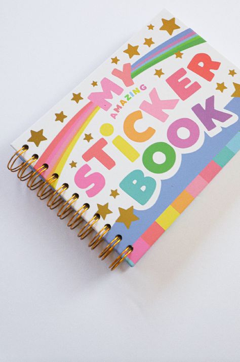 Relive the 90s with this fun sticker book full of rainbows, unicorns, and glitter! Perfect for kids and adults alike, this book is sure to bring a smile to your face. #90saesthetic #rainbow . #Sticker_Collection_Book #Back_To_School_Stickers #Album_Stickers #Kids_Journal Hard Paper Crafts, Sticker Book Ideas, Sticker Collection Book, Back To School Stickers, Sticker Page, Kids Journal, Retro Rainbow, Vintage Rainbow, Rainbow Stickers