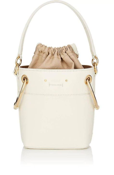 Chloe Bucket Bag, Leather Lunch Bag, Designer Cosmetic Bag, White Handbags, Custom Handbags, Marc Jacobs Handbag, Small Leather Bag, Womens Designer Bags, Mini Bucket Bags