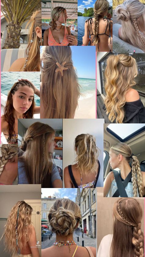 cute beach hair styles Beach Hair Styles, Preppy Hairstyles, Hairstyle Examples, Easy Hairstyles For Thick Hair, Hair Inspiration Long, Beach Hairstyles For Long Hair, Cute Simple Hairstyles, Hairstyles For Layered Hair, Hair Stylies