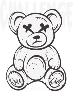 Cool Teddy Bear Drawing, Bear Logo Design Graphics, Graffiti Teddy Bear, Teddy Bear Sketch, Teddy Bear Vector, Bear Graffiti, Teddy Logo, Teddy Bear Logo, Bear Logo Design