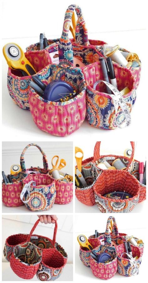 Basket Sewing Pattern, Tips Menjahit, Modern Bag, Sewing Baskets, Fabric Baskets, Sewing Projects For Beginners, Easy Sewing Projects, Diy Couture, Sewing Gifts