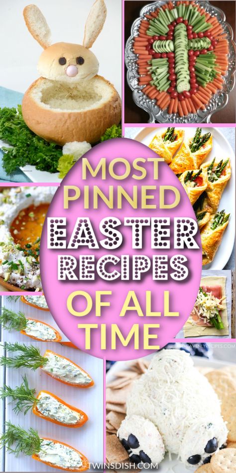 Easy Easter recipes appetizers, and sides for dinner and brunch. Cute healthy homemade snacks, dips, finger food, and sides to make ahead for parties. Easter Finger Food, Sides For Dinner, Easter Recipes Appetizers, Easter Potluck, Easter Dinner Sides, Easter Appetizers Easy, Easy Easter Dinner, Easter Sides, Easy Easter Brunch