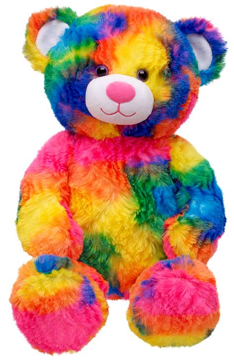 Build a Bear Tropicolor Teddy Rainbow Colored Large 17 inch Stuffed Plush Toy Animal Doll Brand NEW with Tag With swirls of rainbow colors and the cutest smile, this colorful teddy bear will brighten your day! With ultra soft sparkly fur and purple eyes, this lovable teddy is sure to get lots of hugs! In Stock Now at http://www.bonanza.com/listings/Build-a-Bear-Colorful-Tropicolor-Rainbow-Colored-Stuffed-Plush-17-in-Toy-Animal/224588737?st_id=28647846 Ted Bear Funny, Tatty Bear, Rainbow Teddy Bear, Ted Bear, Teddy Bear Toys, Crochet Teddy Bear, Tatty Teddy, Playroom Ideas, Taste The Rainbow