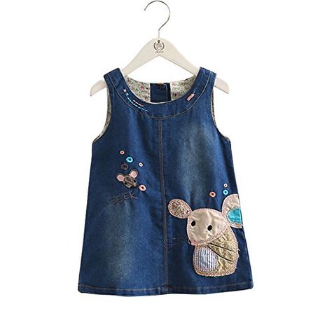 Kids Denim Dress, Denim Sundress, Girls Denim Dress, Sleeveless Denim Dress, Baby Jeans, Girls Casual Dresses, Kids Denim, Girls Denim