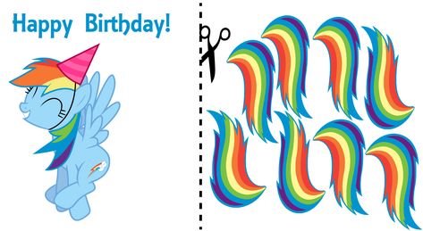 pin the tail on the pony. my little pony birthday party. pin the tail on rainbow dash #mlp #random #mylittleponybirthday #party Mlp Happy Birthday, Mlp Papercraft, Mlp Birthday, Rainbow Dash Mlp, Art And Craft Images, Rainbow Dash Birthday, Mlp Party, Pin The Tail, Kids Nail Designs