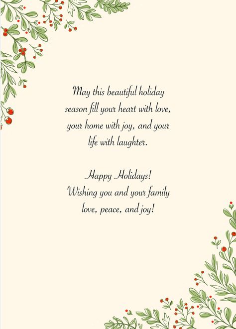 90+ ‘Happy Holidays’ Messages and Wishes for 2023 – Printify Christmas Blessings Quotes Sayings, Happy Holidays Quotes Christmas, Happy Holidays Card Design, Christmas Messages Quotes, Holiday Greetings Messages, Holiday Wishes Messages, Best Christmas Messages, Happy Holidays Quotes, Holiday Quotes Christmas