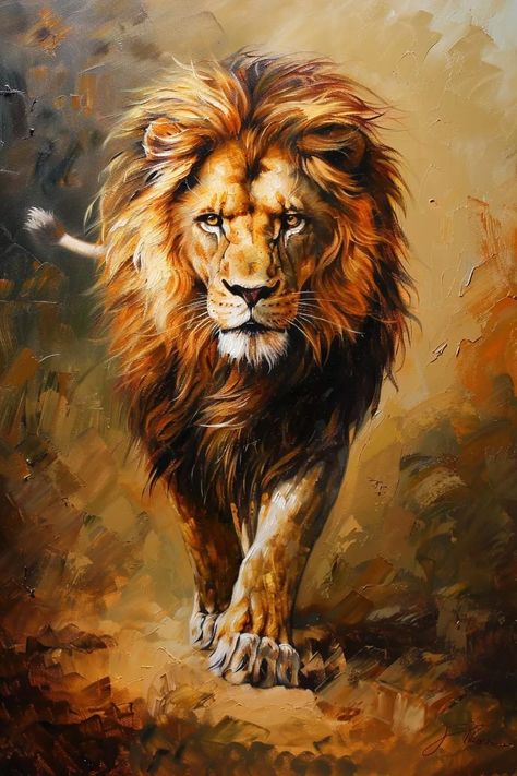 Angelika - User on NightCafe Creator - NightCafe Creator Lion Pictures Art, Lion Painting Easy, Lion Art Painting, Abstract Animal Painting, Art Pencil Set, Oil Painting App, Asiatic Lion, Animal Paintings Acrylic, Wild Animals Painting