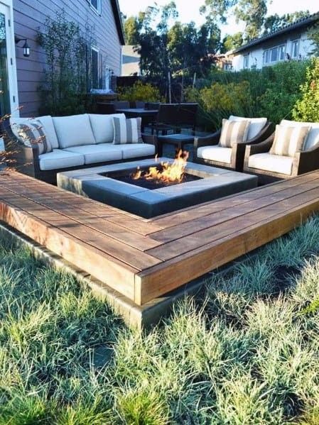 Outdoor Fire Pit Seating, Garden Seating Area, Backyard Seating Area, Outdoor Fire Pit Designs, Backyard Seating, Fire Pit Seating, Backyard Fire, Fire Pit Backyard, Garden Seating