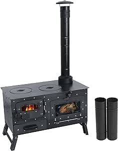 Camping Stove, Tent Wood Stove,hunting lodge Burning stove, cooking plow with Oven cooking partition (Stove with 8 pipe) Wood Cooking Stove, Firewood Cooking, Tent Wood Stove, Cabin Projects, Tent Life, Outdoor Cooking Stove, Archery Shop, Cottagecore Life, Survival Tent