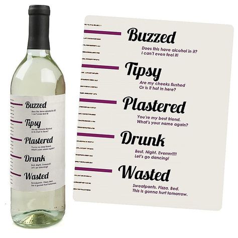 Sip Happens Wine Bottle Gift Set INCLUDES Set of 4 funny wine bottle sticker labels in the black and purple wine party theme. Wine and liquor bottle stickers each SIZE 4 inches wide x 5 inches tall, perfect for standard 750ml bottles. EASY TO USE: Prepare your beverage bottles by ensuring they are room temperature. Removing the original bottle label is not necessary. Carefully peel one adhesive Sip Happens Wine Bottle Label from the backing and adhere to a bottle, starting at the edge and rollin Funny Wine Bottle Labels, Funny Labels, Wine Basket Gift, Wine Bottle Label Template, Wine Gift Ideas, Sangria Bar, Funny Wine Labels, 30th Birthday Ideas For Women, Basket Gift Ideas