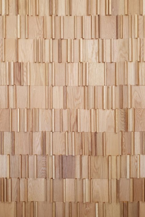 architectural wall tiles in oak Wood Wall Pattern, Wood Wall Feature, Wood Cladding Texture, Wood Pattern Design, Furniture Texture, Wood Panel Texture, Plywood Texture, Architecture Materials, Oak Wood Texture