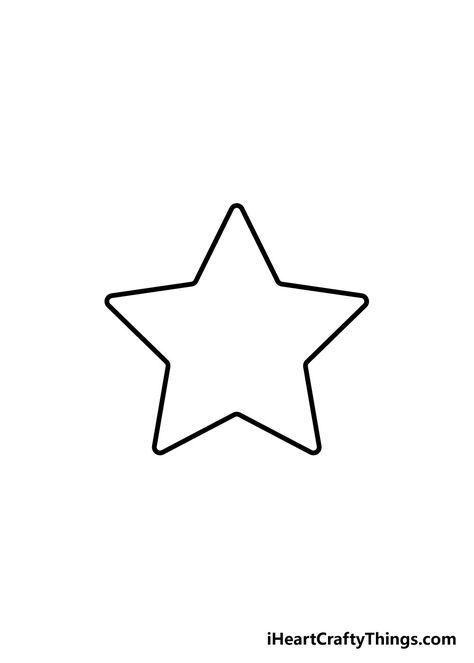 How to Draw A Star – A Step by Step Guide Draw A Star, Star Drawing, Dragon Wallpaper Iphone, Star Outline, Flower Step By Step, Drawing Stars, Christmas Shows, Basic Drawing, Christmas Drawing