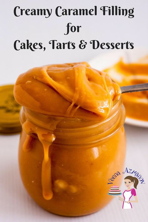 Fillings For Cupcakes Recipes, Filling For Cupcakes Recipes, Caramel Filling For Chocolates, Thick Caramel Filling, Cupcake Fillings Recipes, Chocolate Cake With Caramel Filling, Cake Filling Recipes Easy, Fillings For Cakes, Caramels Homemade