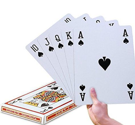 Giant Playing Cards, Large Playing Cards, Night Decor, Kid Games, Fun Outdoor Games, Celebration Decor, Poker Night, Casino Night Party, Adult Party Games