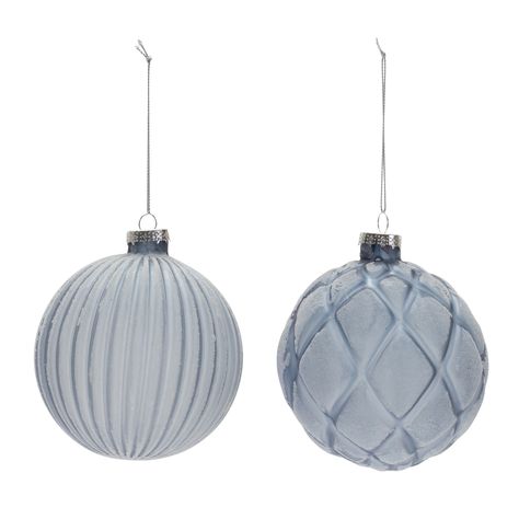 "Find the 6ct. Frosted Blue Glass Ball Ornaments at Michaels. com. Adorn your Christmas tree and holiday décor with this stunning set of Frosted Glass Ball Ornaments. Adorn your Christmas tree and holiday décor with this stunning set of Frosted Glass Ball Ornaments. Featuring 6 pieces, the wintry glacial blue tones paired with the frosted design is the perfect combination to create a memorable display. The quality glass composition and delicate silver string hanging accent is sure to endure for Grey Ornaments, Modern Christmas Ornaments, Glass Christmas Balls, Pinecone Ornaments, Glass Ball Ornaments, Silver Ornaments, Modern Christmas, Blue Christmas, Glass Texture