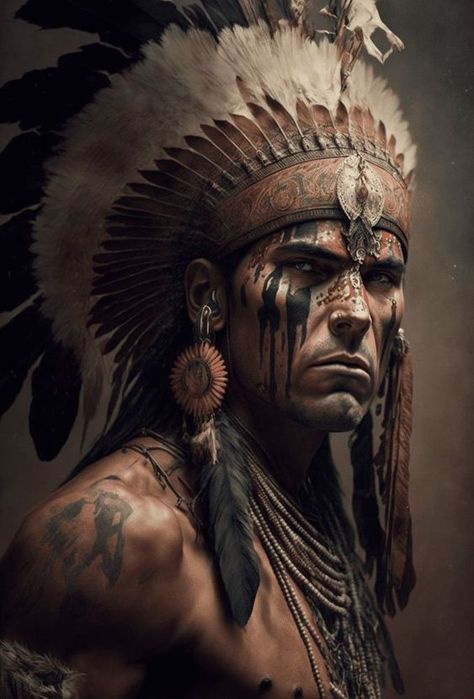 Native American Folklore, American Indian Artwork, Native American Drawing, Realistisches Tattoo, American Indian Tattoos, Native American Tattoo, Art Native American, Native American Tattoos, Native American Headdress