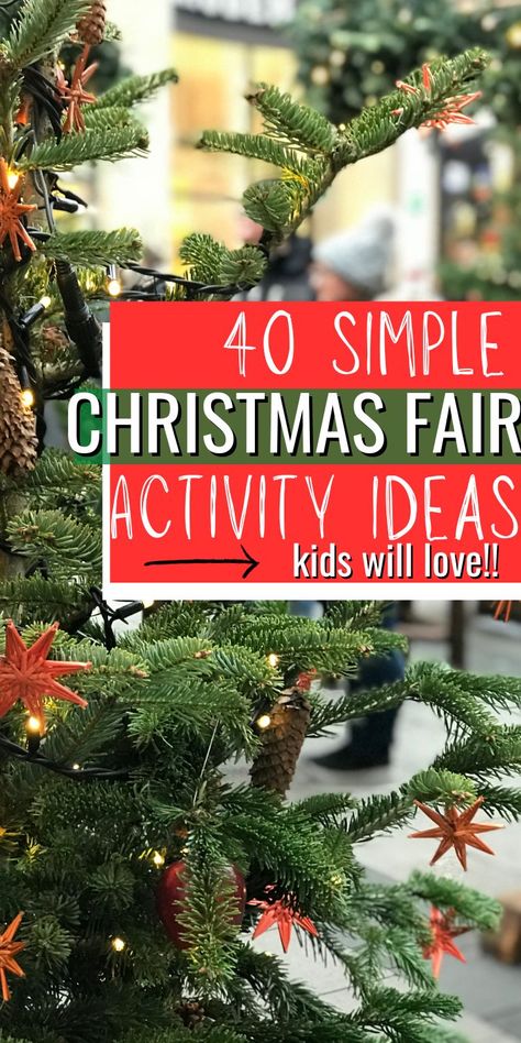 40 Festive and Fun Christmas Bazaar Ideas School Christmas Carnival Ideas, Winter Fair Ideas, Christmas Fair Activities, Xmas Bazaar Ideas, School Christmas Fundraiser Ideas, Christmas School Fair Ideas, Christmas Fair Ideas Fundraising, School Christmas Fayre Ideas, School Christmas Market Ideas