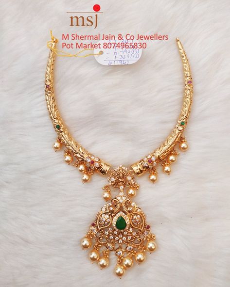 Kante Gold Necklaces, 22 Carat Gold Jewellery, Temple Jewellery Earrings, Silver Necklace Designs, Choker Necklace Designs, Gold Jewelry Simple Necklace, Gold Mangalsutra Designs, Gold Chain Design, Gold Necklace Indian Bridal Jewelry