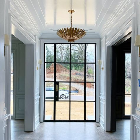 The Jane Group (@janegroupinc) • Instagram photos and videos Hampton Chandelier, Hamptons Chandelier, Chandelier Height, Entryway Light Fixtures, Dating Timeline, Entryway Lighting, Small Chandelier, Steel Door, Large Chandeliers