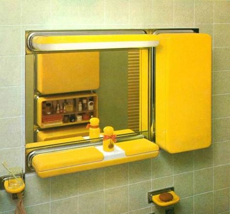 Space Age Bathroom, Bathroom Y2k, Space Age Interior, 70s House, 70s Interior, Retro Interior Design, Retro Interior, Vintage Bathrooms, Bad Design