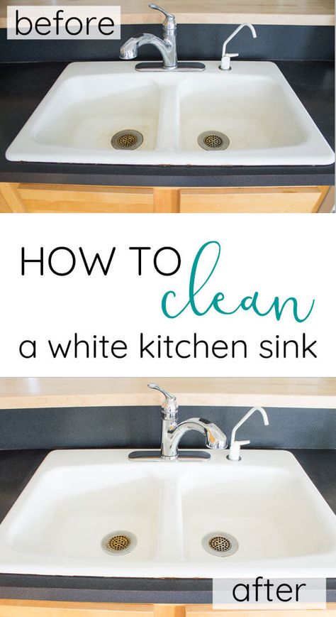 Cast Iron Kitchen Sinks, Homemade Toilet Cleaner, Cast Iron Sink, Hardwood Floor Cleaner, White Kitchen Sink, Cleaning Painted Walls, Glass Cooktop, Deep Cleaning Tips, White Sink