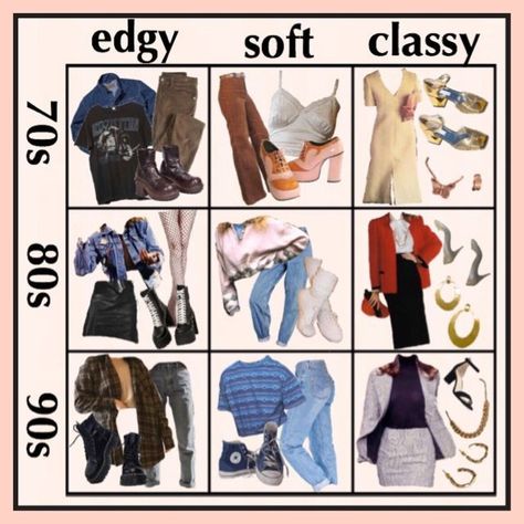 90s Outfits To Recreate, 80s 90s Inspired Outfits, Different 80s Styles, Stylish Outfits 80s, Outfits From Different Decades, 90s Outfit School, 80s Outfits Drawing, 90s Female Fashion Outfits, 80s Fashion Inspiration Outfit Ideas