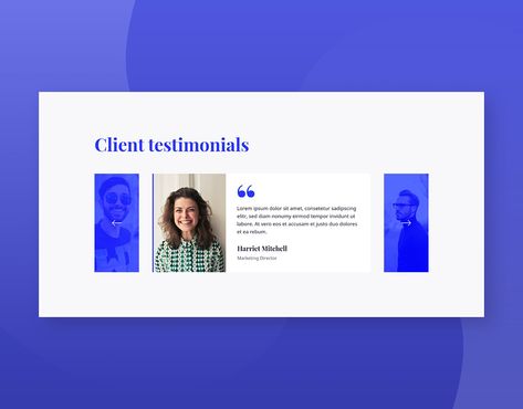 Website Testimonial Design Inspiration, Awards Page Design, Testimonials Web Design Inspiration, Video Testimonial Web Design, Testimonial Design Layout Website, Who We Are Page Design, Testimonial Design Website, Testimonials Ui Design, Website Testimonial Design