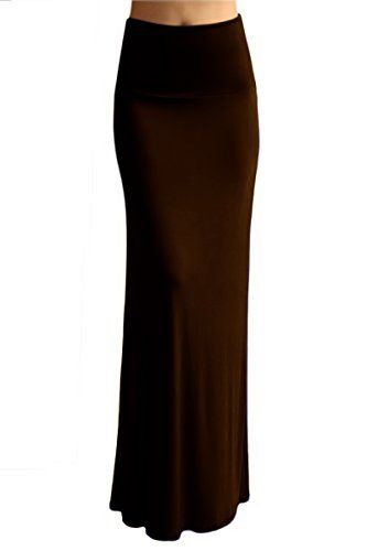 Peach Couture Variety Fold Over The Waist Banded Maxi Skirt#Variety, #Fold, #Peach Long Brown Skirts, Long Skirt Pattern Sewing, Long Tight Skirt, Long Skirt Aesthetic, Long Brown Skirt, Solar Punk, Fitted Maxi Skirt, Brown Maxi Skirts, Jersey Maxi Skirt