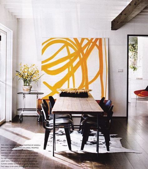 Scale Art, Oversized Art, Vogue Living, Big Art, Large Painting, New Wall, Art Display, 인테리어 디자인, تصميم داخلي