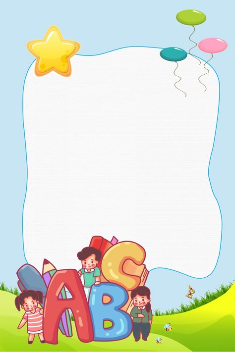 Tution Class Posters, School Poster Design, Class Wallpaper, Enrollment Poster, Class Poster Design, Cartoon Minimalist, Alphabet Background, Baek Ji Young, Poster Design Kids